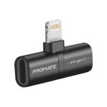 Адаптер Promate iHinge Lightning - 2хLightning (M/F) Black