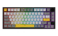 Клавіатура бездротова Ajazz AK820 Pro Flying Fish Switch Black RGB With Screen (AK820PRO-FF-BGY)