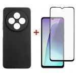 Чохол-накладка Dengos Carbon для Xiaomi Redmi 14C Black (DG-KM-119) + захисне скло