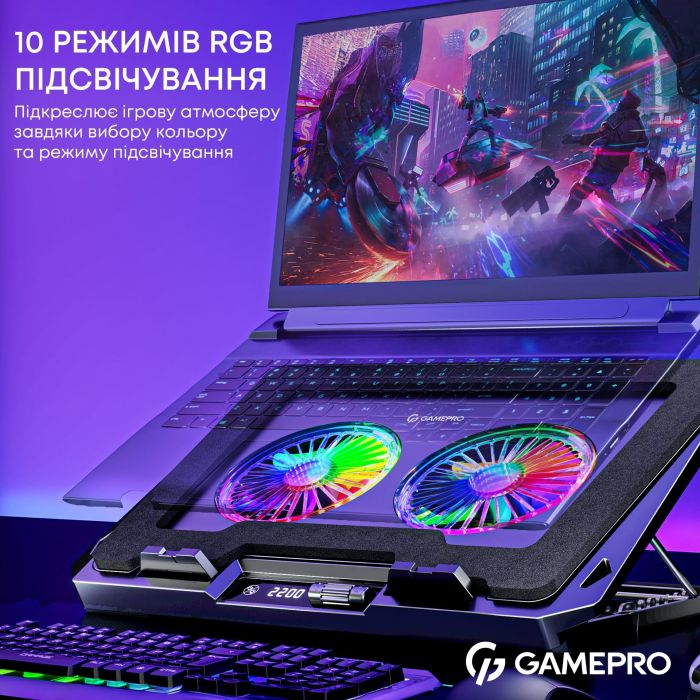 Охолоджуюча підставка для ноутбука GamePro CP910