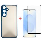 Чохол-накладка Dengos Matt для Samsung Galaxy S25 SM-S931 Blue (DG-KM-142) + захисне скло