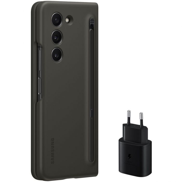 Чохол-накладка Samsung Slim Cover with Pen & TA 25W для Samsung Galaxy Fold 5 SM-F946 Black (EF-OF94KKBEGWW)