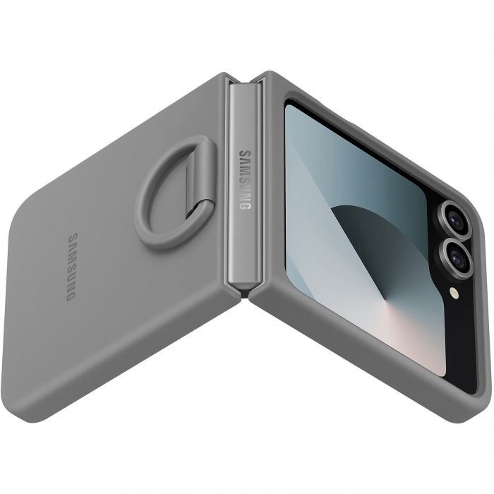 Чохол-накладка Samsung Silicone Cover with Ring для Samsung Galaxy Flip 6 Gray (EF-PF741TJEGUA)