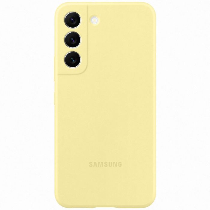 Чохол-накладка Samsung Silicone Cover для Samsung Galaxy S22 SM-S901 Butter Yellow (EF-PS901TYEGRU)