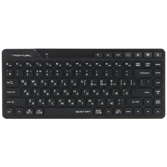 Клавіатура бездротова A4Tech FBK26C AS Black
