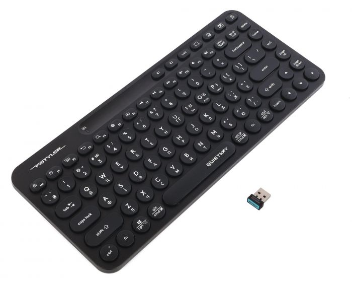 Клавіатура бездротова A4Tech FBK36C AS Black