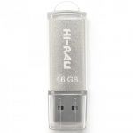 Флеш-накопичувач USB 16GB Hi-Rali Rocket Series Silver (HI-16GBVCSL)