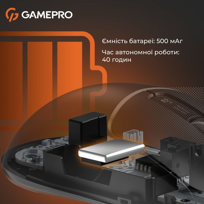 Миша бездротова GamePro Genesis Ranker Black (GM012B)