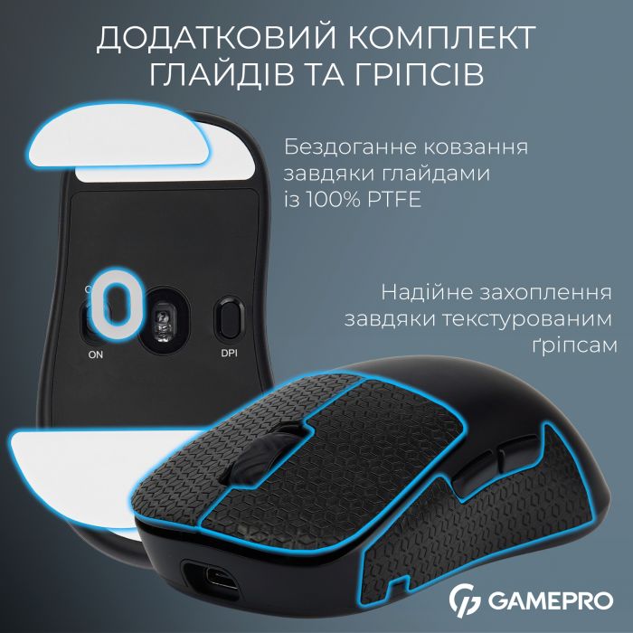 Миша бездротова GamePro Asgard Loki Black (GM022B)