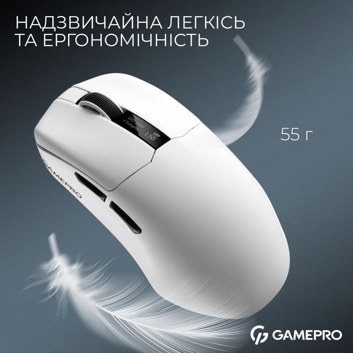 Миша бездротова GamePro Asgard Thor White (GM023W)