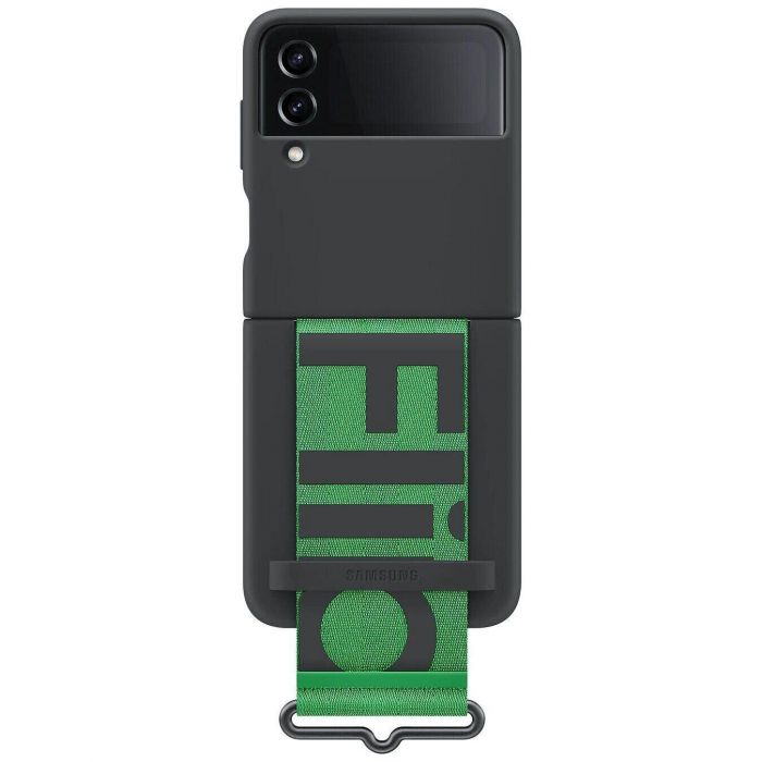 Чохол-накладка Samsung Silicone Cover with Strap для Samsung Galaxy Flip 4 SM-F721 Black (EF-GF721TBEGUA)