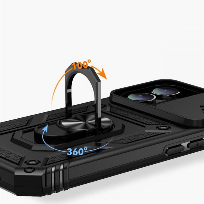 Чохол-накладка BeCover Military для Apple iPhone 16 Plus Black (712154)
