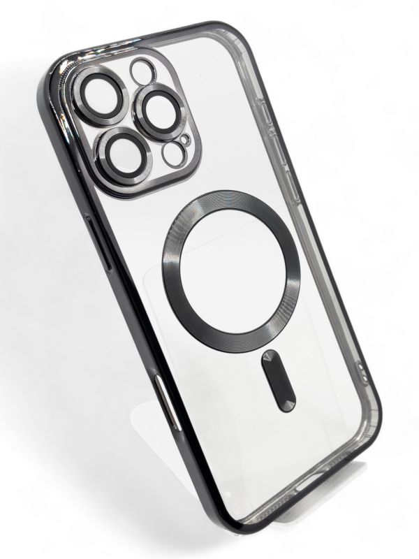 Чохол-накладка BeCover TPU Chrome Case MagSafe для Apple iPhone 16 Pro Black (712080)