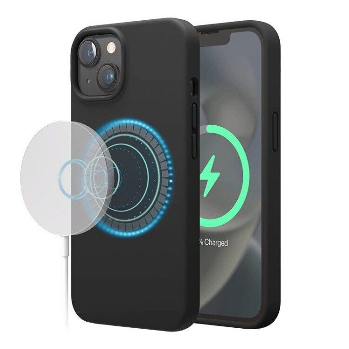 Чохол-накладка Elago Silicone Case with MagSafe для Apple iPhone 14 Plus Black (ES14MSSC67-BK)