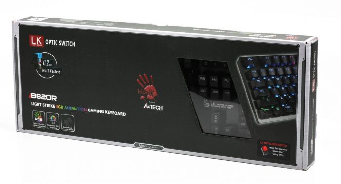 Клавіатура Bloody B820R Red SW Black