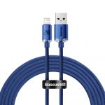 Кабель Baseus Crystal Shine USB - Lightning (M/M), 2.4A, 2 м Blue (CAJY000103)