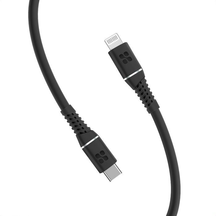 Кабель Promate USB Type-C - Lightning (M/M), 2.2 A, 20 W, 1.2 м, PowerLine-Ci120 Black