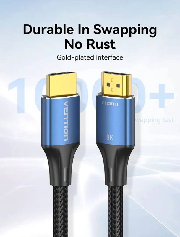 Кабель Vention HDMI - HDMI V 2.1 (M/M), 1 м, Black (ALGLF)