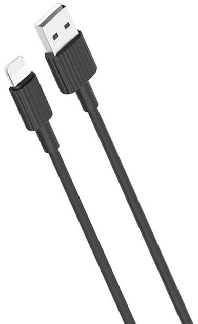 Кабель XO NB156 USB - Lightning (M/M), 1 м, Black (NB156-L-1-BK)