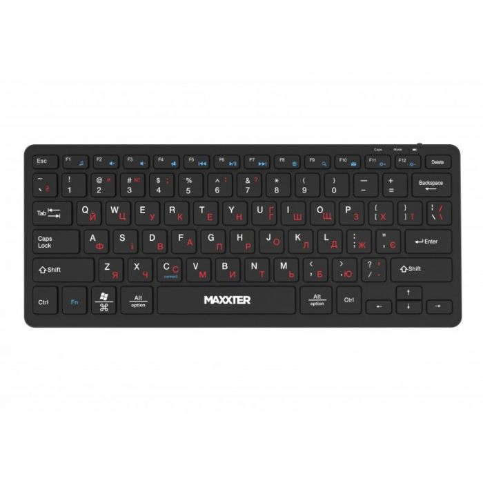 Клавiатура бездротова Maxxter KBW-C01B-UA Black