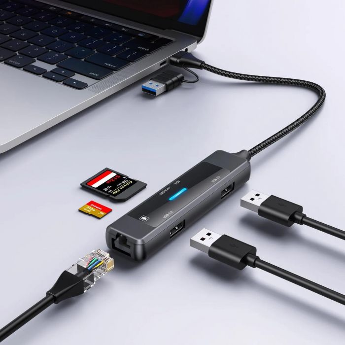 Концентратор USB-C XoKo AC-350