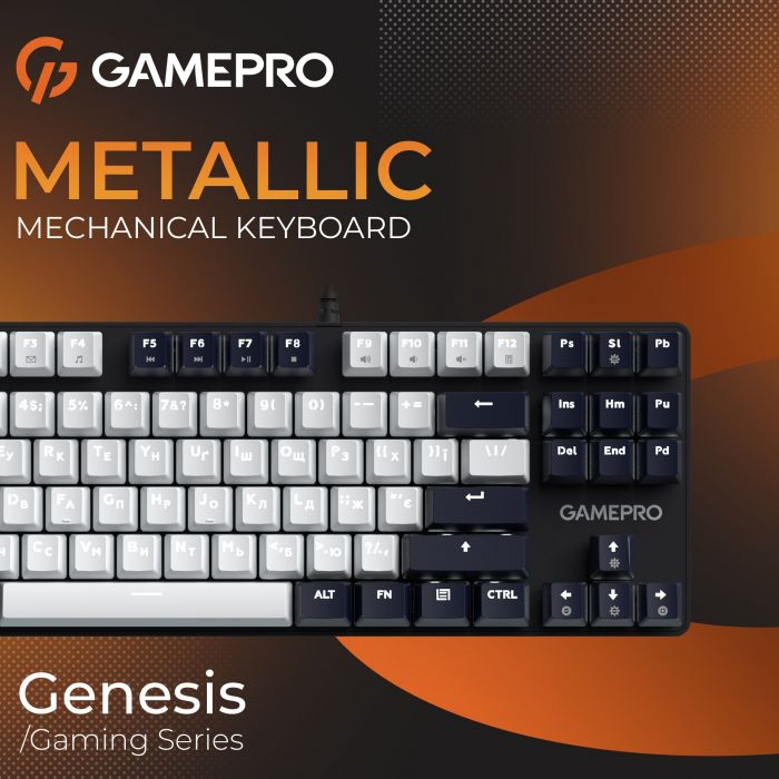 Клавіатура GamePro Genesis Metallic MK110B Outemu Red Swithes USB Black
