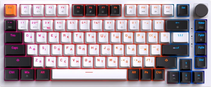 Клавіатура бездротова GamePro Asgard Valhalla MK160W Pro White