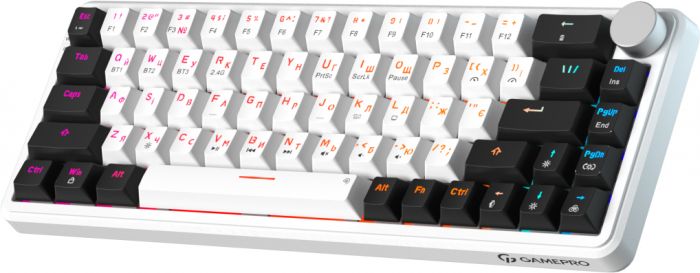 Клавіатура бездротова GamePro Asgard Valhalla MK210W Pro White