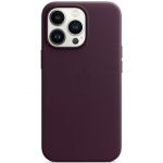 Чохол-накладка Apple Leather Case with MagSafe для Apple iPhone 13 Pro Dark Cherry (MM1A3)