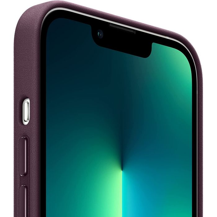 Чохол-накладка Apple Leather Case with MagSafe для Apple iPhone 13 Pro Dark Cherry (MM1A3)