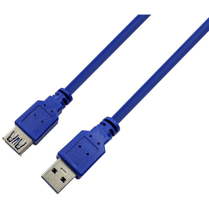 Кабель ProLogix (PR-USB-P-11-30-3m) USB 3.0 AM/AF, синій, 3м