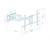 Кронштейн Walfix R-614B (VESA800х400)