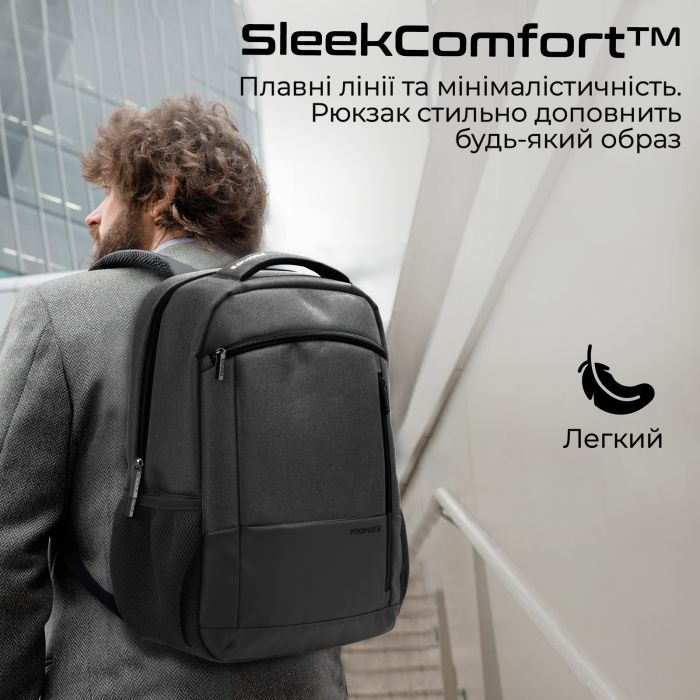 Рюкзак для ноутбука Promate Satchel BP 15.6" Black