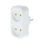 Двійник Tecro SC-2 2 розетки, білий