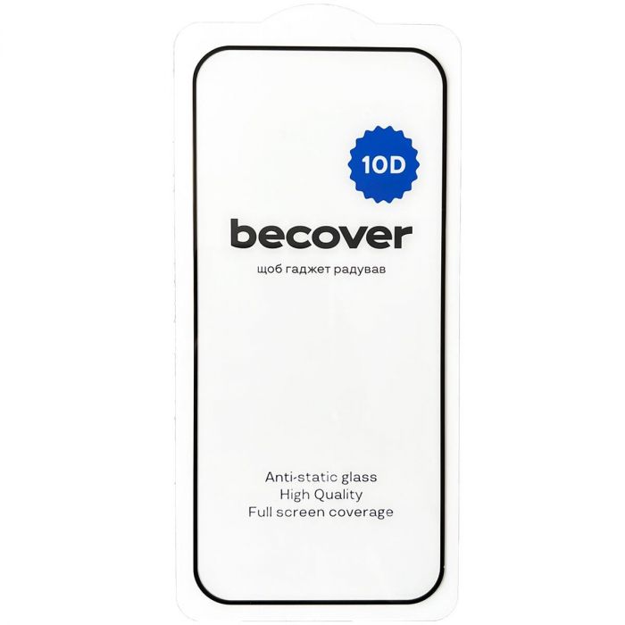 Захисне скло BeCover для Tecno Spark Go 1 (KL4) Black 10D (712724)