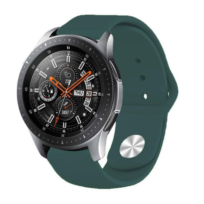 Силіконовий ремінець BeCover для Samsung Galaxy Watch 46mm/Watch 3 45mm/Gear S3 Classic/Gear S3 Frontier Dark-Green (706326)