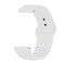 Силіконовий ремінець BeCover для Xiaomi iMi KW66/Mi Watch Color/Haylou LS01/Watch S1 Active White (706357)