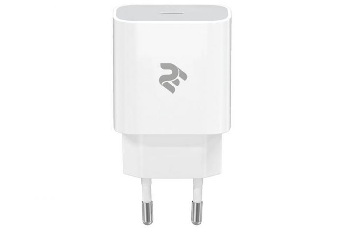 Мережевий зарядний пристрій 2E (1USB 3A) White (2E-WC1USBC20W-W)