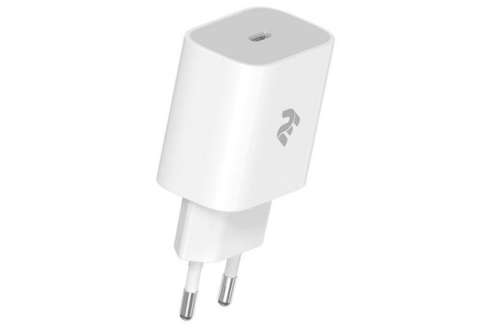 Мережевий зарядний пристрій 2E (1USB 3A) White (2E-WC1USBC20W-W)
