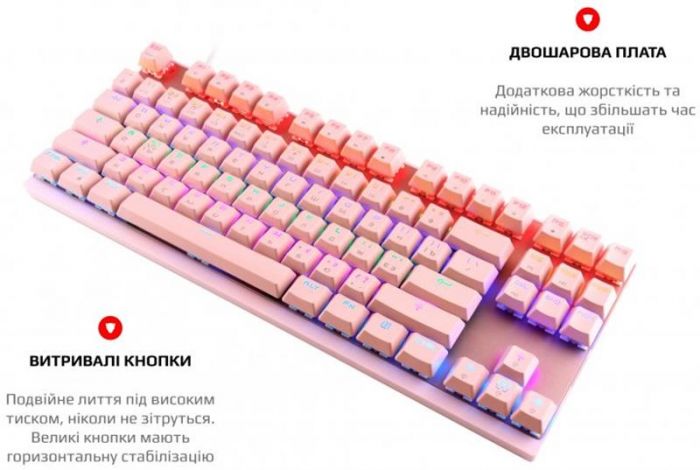 Клавіатура Motospeed K82 Outemu Blue Pink (mtk82pmb)