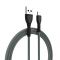 Кабель ColorWay USB - micro USB (M/M), Braided Cloth, 3 А, 1 м, Gray (CW-CBUM041-GR)