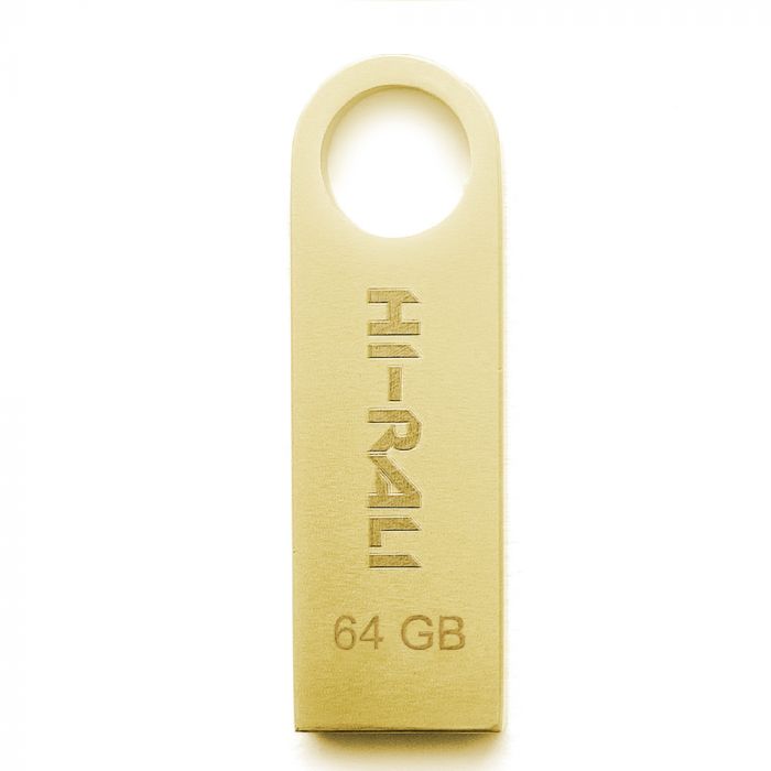 Флеш-накопичувач USB 64GB Hi-Rali Shuttle Series Gold (HI-64GBSHGD)