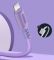 Кабель ColorWay USB - Lightning (M/M), soft silicone, 2.4 А, 1 м, Purple (CW-CBUL044-PU)