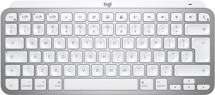 Клавіатура бездротова Logitech MX Keys Mini For Mac Minimalist Wireless Illuminated Pale Grey (920-010526)