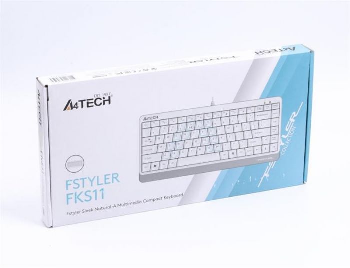 Клавіатура A4Tech Fstyler FKS11 White