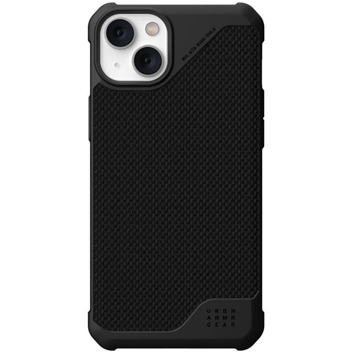Чохол-накладка Urban Armor Gear Metropolis LT Magsafe для Apple iPhone 14 Plus/15 Plus Kevlar Black (114049113940)