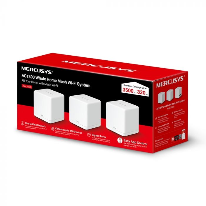 Бездротовий маршрутизатор Mercusys Halo H30G(3-pack)