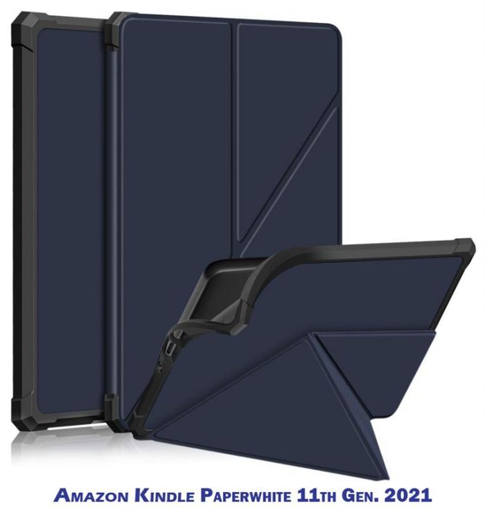 Чохол-книжка BeCover Ultra Slim Origami для Amazon Kindle Paperwhite 11th Gen. 2021 Deep Blue (707219)