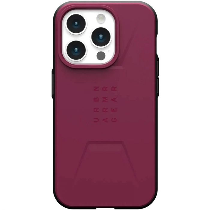 Чохол-накладка Urban Armor Gear Civilian Magsafe для Apple iPhone 15 Pro Bordeaux (114275119049)