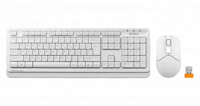 Комплект (клавіатура, миша) бездротовий A4Tech FG1012 White USB